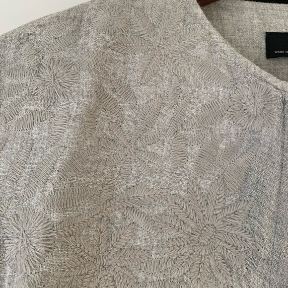 ZARA Wool Zip-up Embroidered Jacket - Picture 10 of 11